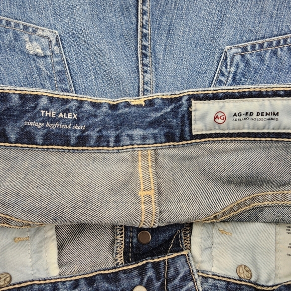 Adriano Goldshmeid AG The Alex Vintage Boyfriend Shorts NEW Size 27 - Picture 7 of 10